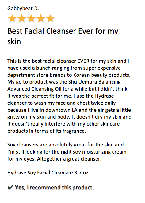 Hydrase Soy Facial Cleanser - Kare MD Skin Health