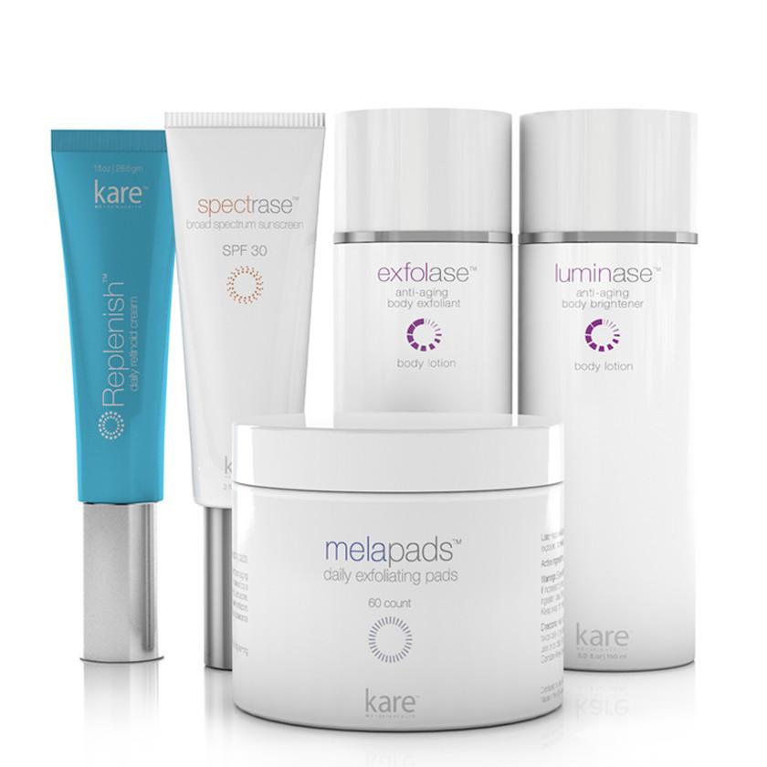 Can I use Kareskin Melarase or Luminase to lighten the inner thighs?