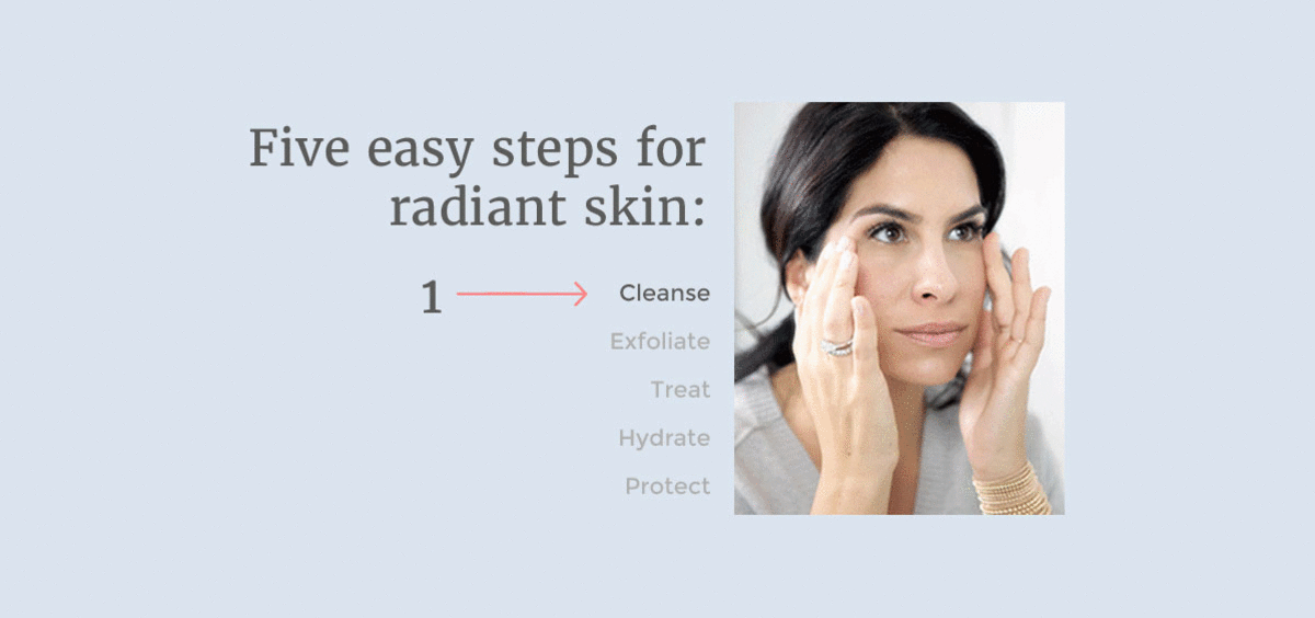 Five easy steps for radiant skin!