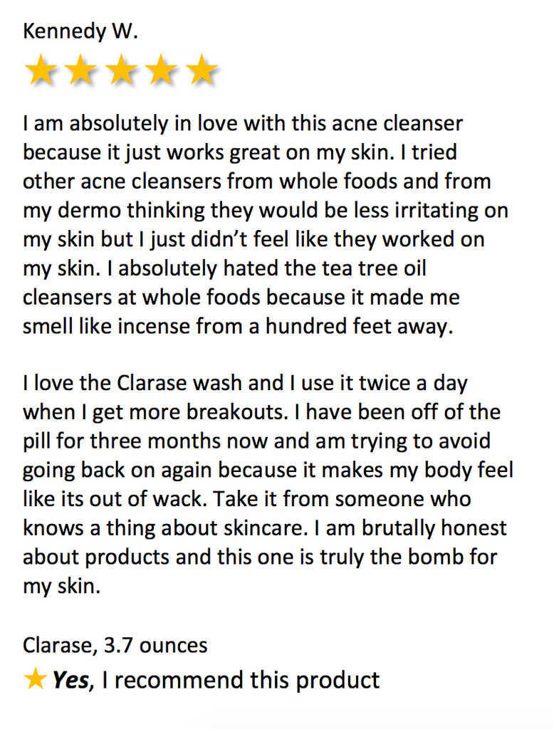 Clarase Wash and Acne Cleanser - Kare MD Skin Health